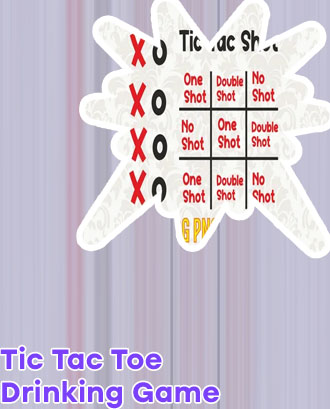 Tic tac toe drinking game